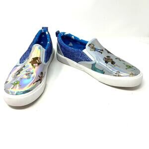 Ground Up size 10 Shoes Silver Disney Character Iridescent Slip On Sneakers‎